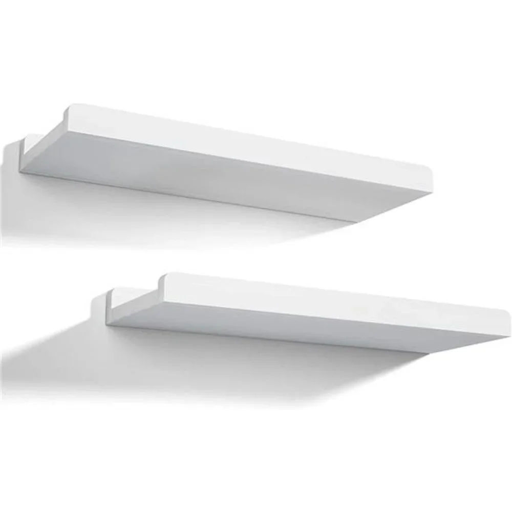 Floating Shelves Wall Mounted Set of 2, for Bedroom Bathroom Kitchen Office